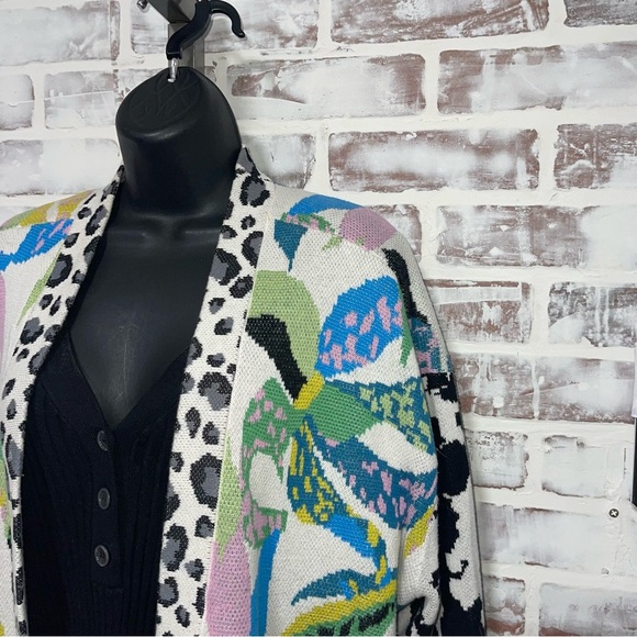 Mauve Multicolor Patterned Women's sweater - Picture 2 of 6